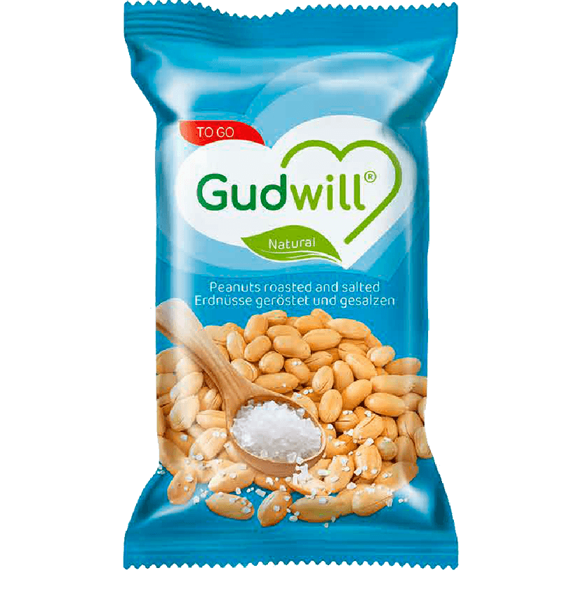 GUDWILL PEANUTS PEELED, ROASTED, SALTED