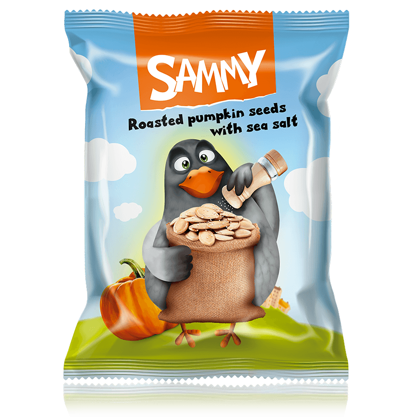 "SAMMY" ROASTED PUMPKIN SEEDS WITH SEA SALT