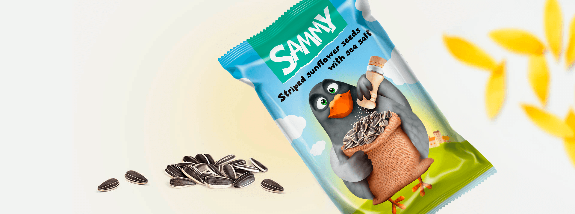 TM "SAMMY" — Striped Sunflower Seeds with Sea Salt