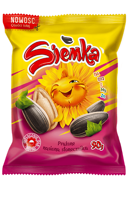 "SIEMKA" STRIPED SUNFLOWER SEEDS ROASTED