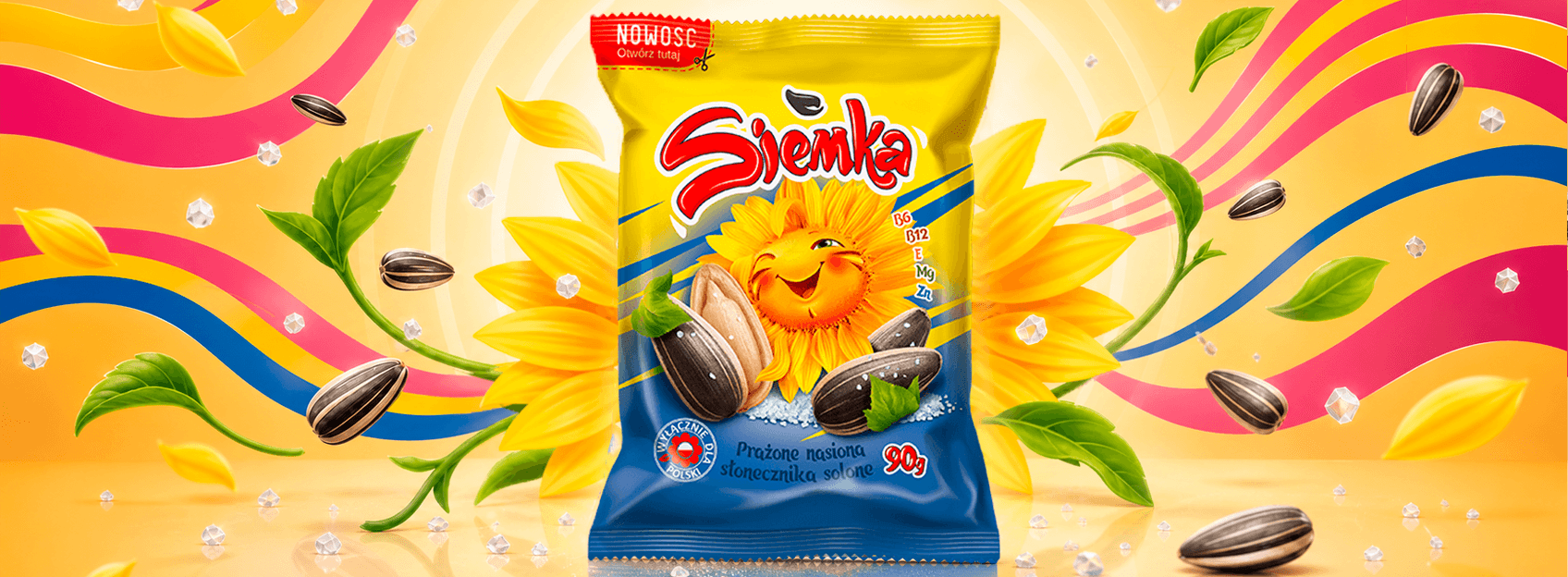 TM "Siemka" — Striped Sunflower Seeds Roasted with Sea Salt